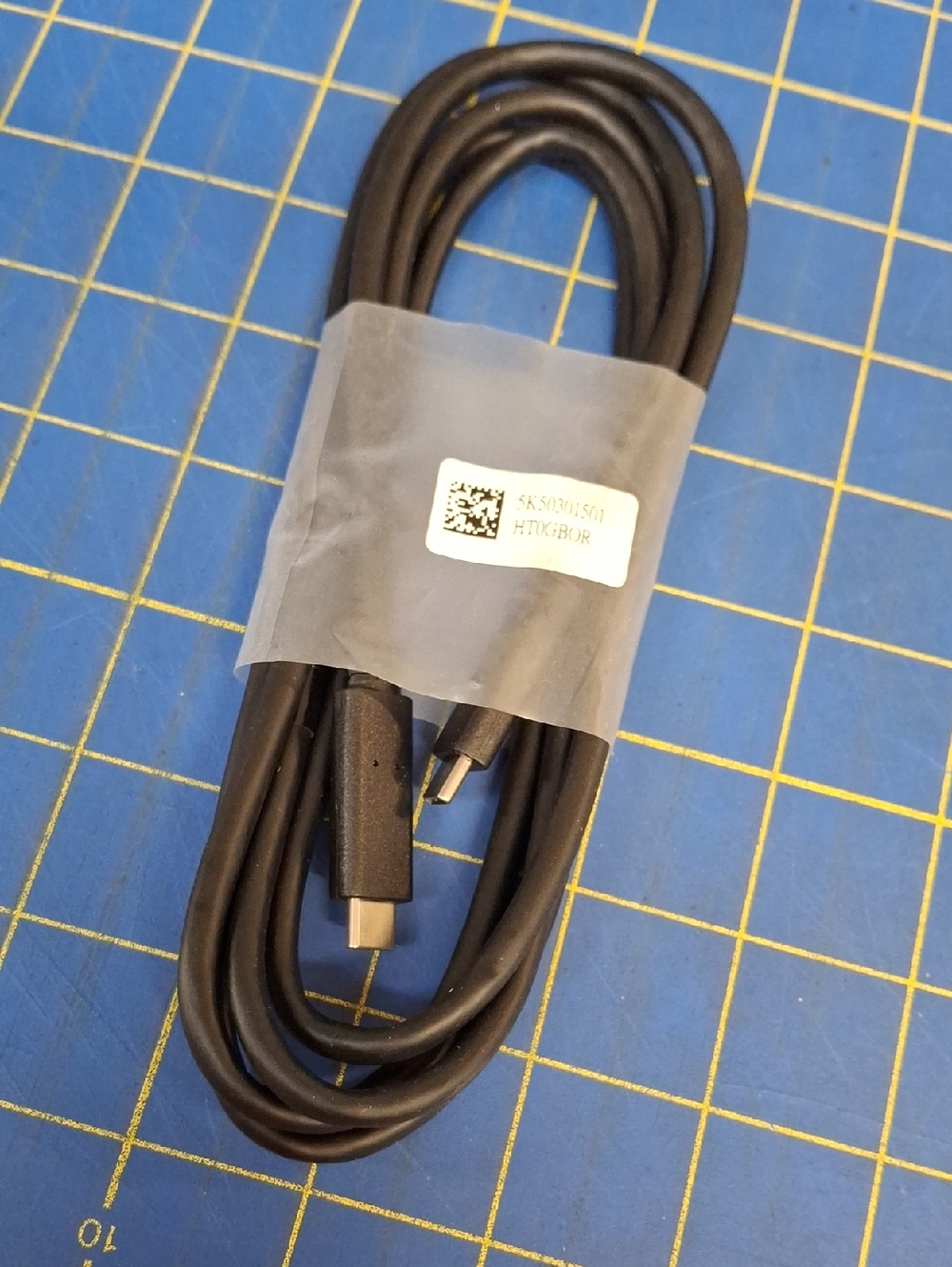 USB-C to USB-C Charging Cable - Black 70" Long New